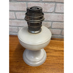 Aladdin White Kerosene Parlor Oil Lamp - No Chimney Nu Type Model B