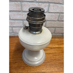 Aladdin White Kerosene Parlor Oil Lamp - No Chimney Nu Type Model B