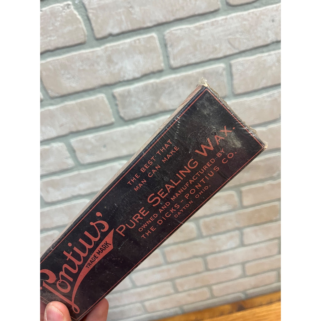 Vintage Pontius Sealing Wax Dicks-Pontius Co W/Contents Country Store Display