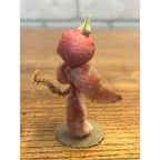 Antique Vintage Halloween Japan Chenille Devil Satan Lucifer Figure 3"