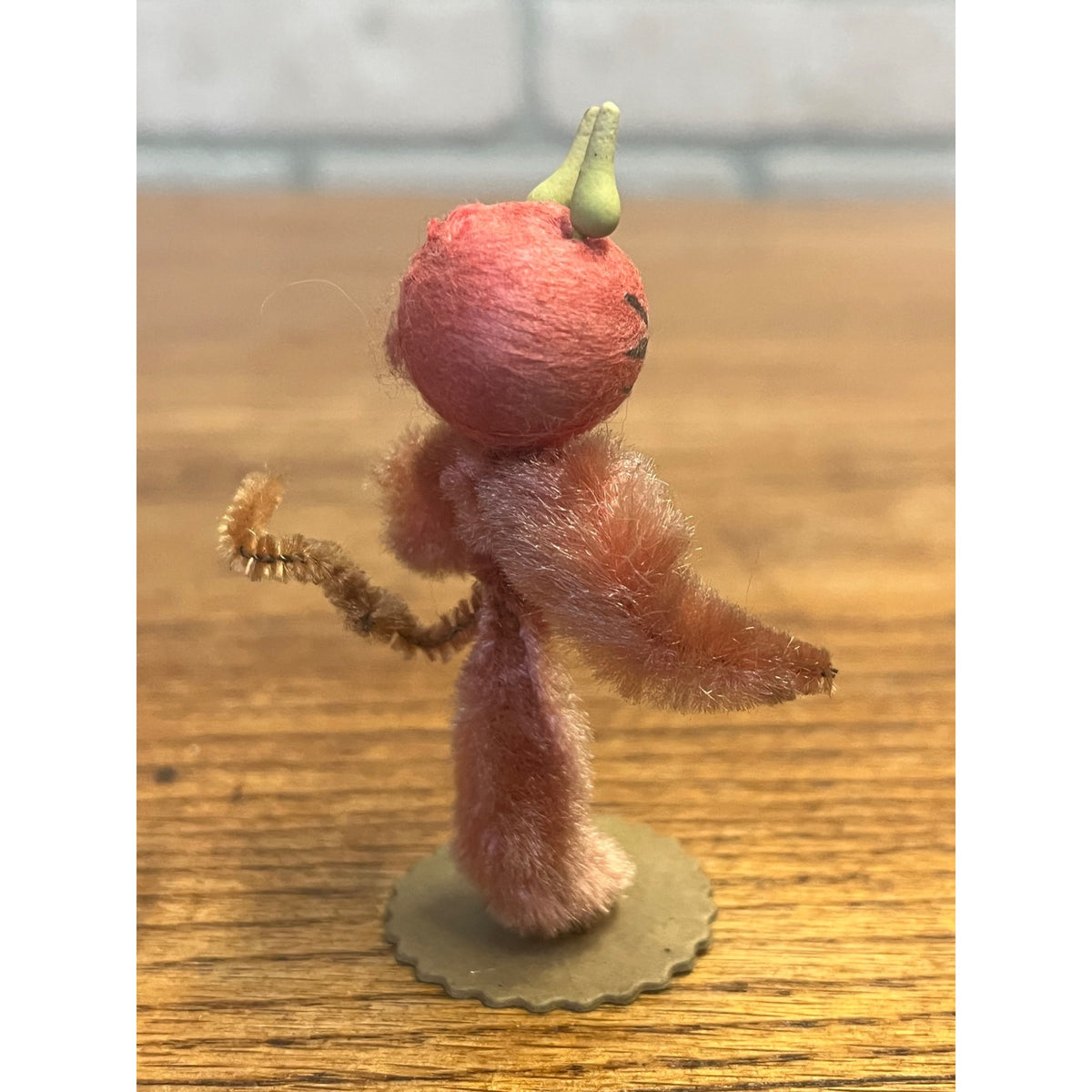 Antique Vintage Halloween Japan Chenille Devil Satan Lucifer Figure 3"