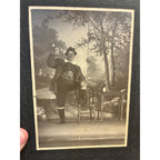 Antique Cabinet Photo Old Photograph German Bavarian Grenadier Beer Man Uniform