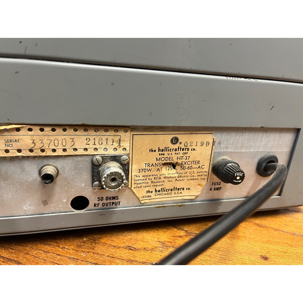 Vintage 1960s Hallicrafters HT-37 Amateur Radio Tube Transmitter