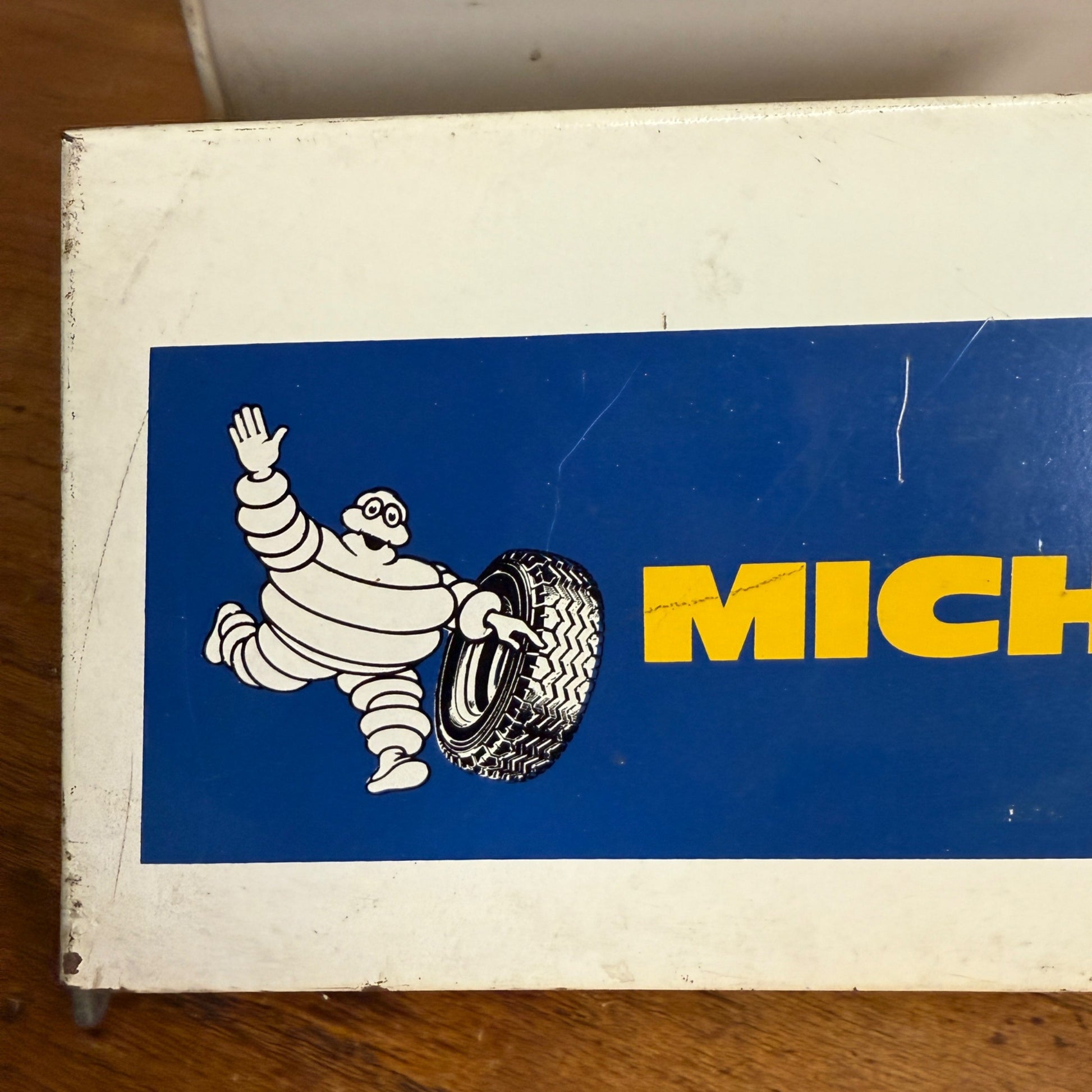 Vintage Michelin Tires Display Sign Rack Advertising Metal Display