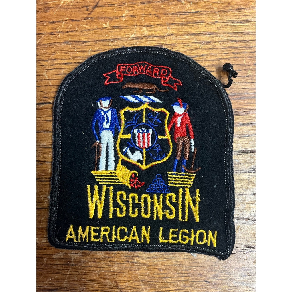 Vintage Wisconsin American Legion Wool Patch 3.75" x 4.5"