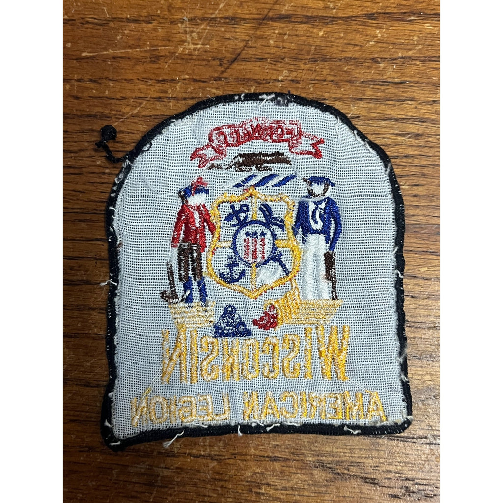 Vintage Wisconsin American Legion Wool Patch 3.75" x 4.5"