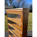 Antique Globe Wernicke 4-Stack barrister Bookshelf Lawyers Cabinet Case