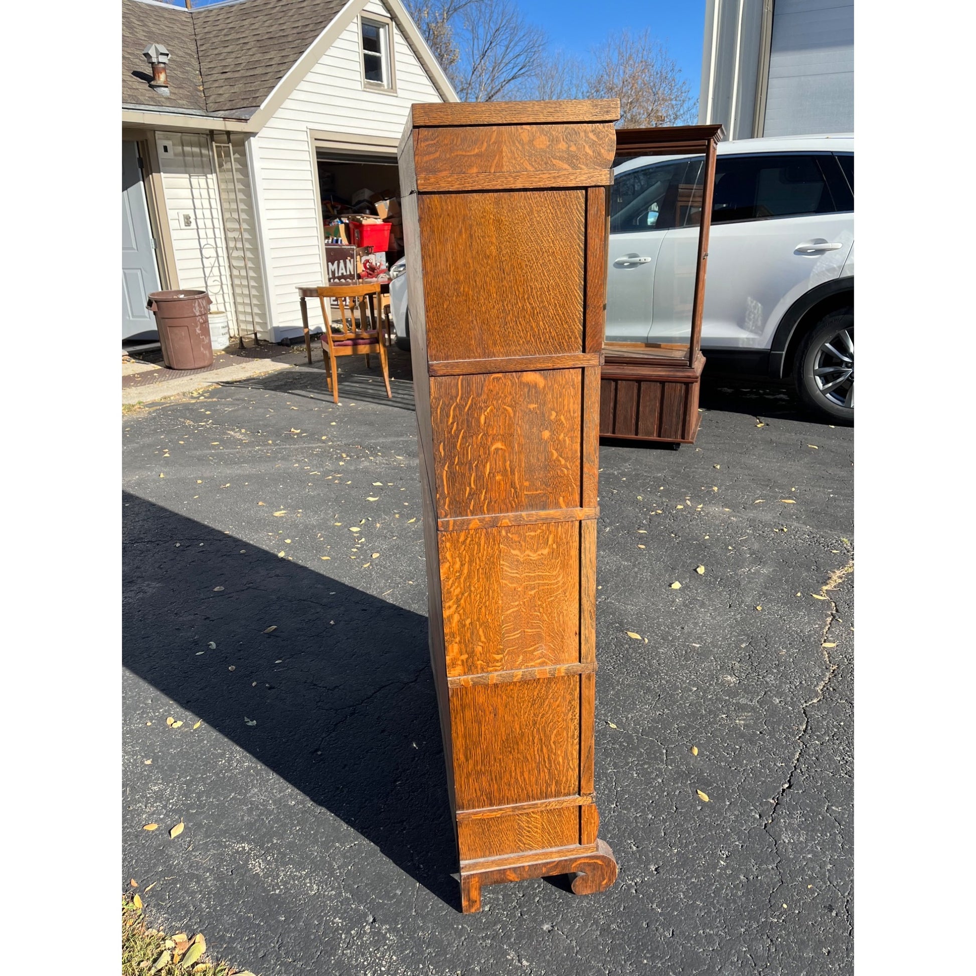 Antique Globe Wernicke 4-Stack barrister Bookshelf Lawyers Cabinet Case