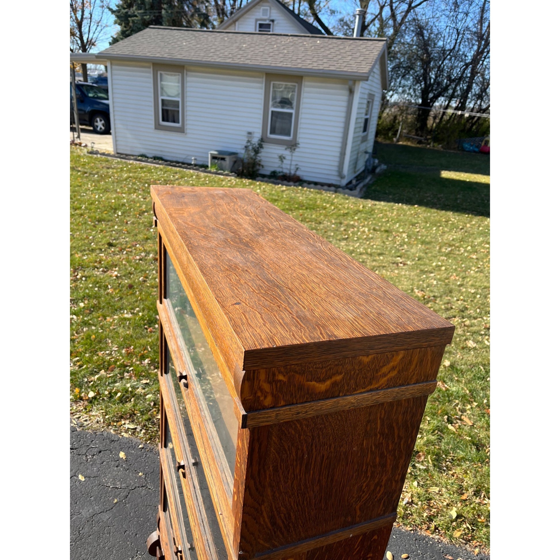 Antique Globe Wernicke 4-Stack barrister Bookshelf Lawyers Cabinet Case