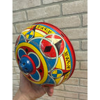 Antique Spinning Top Ohio Art Tin Litho Toy Multi-Color Swirl Whirl