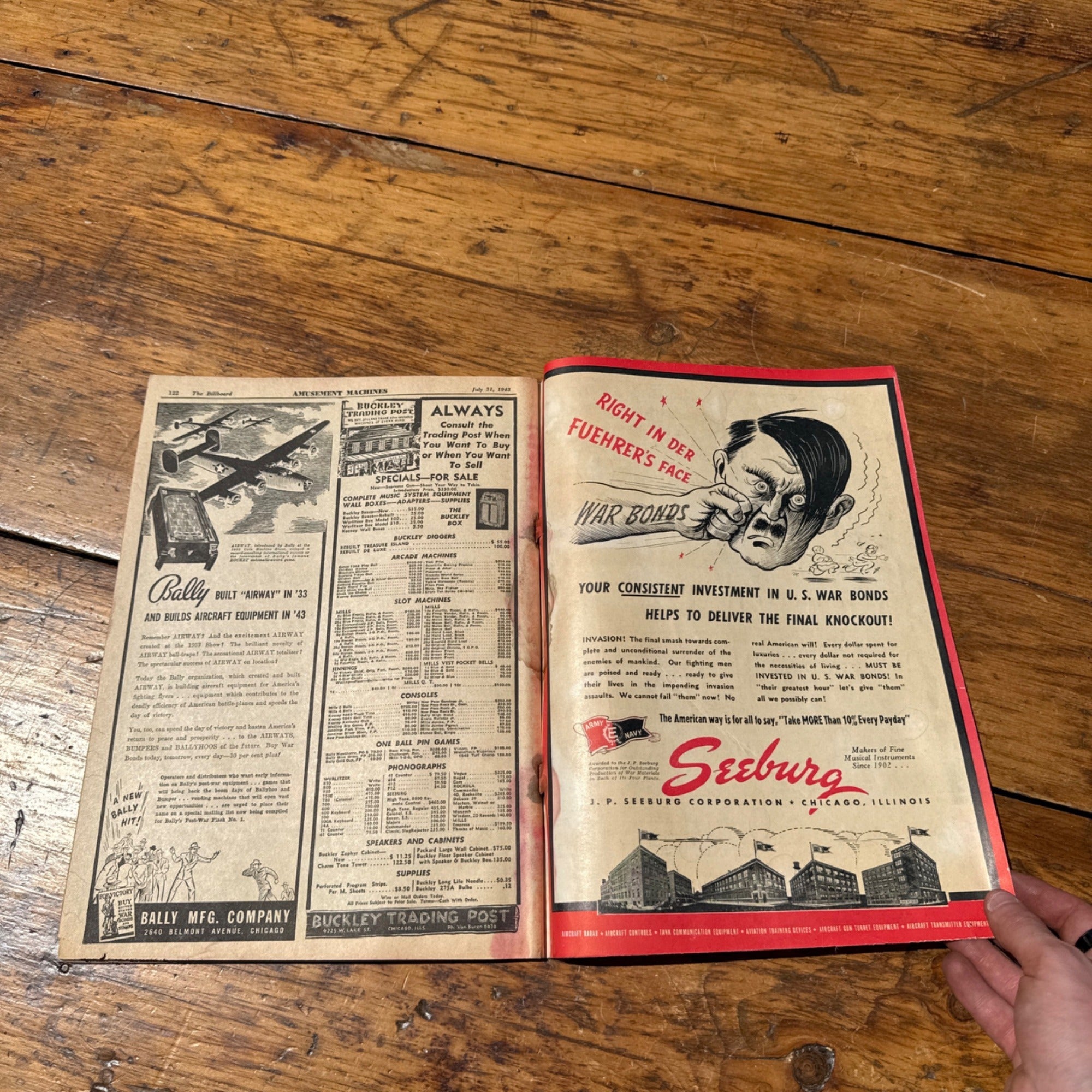 The Billboard Magazine July 31 1943 WWII Fall Special Music Industry Entertainment