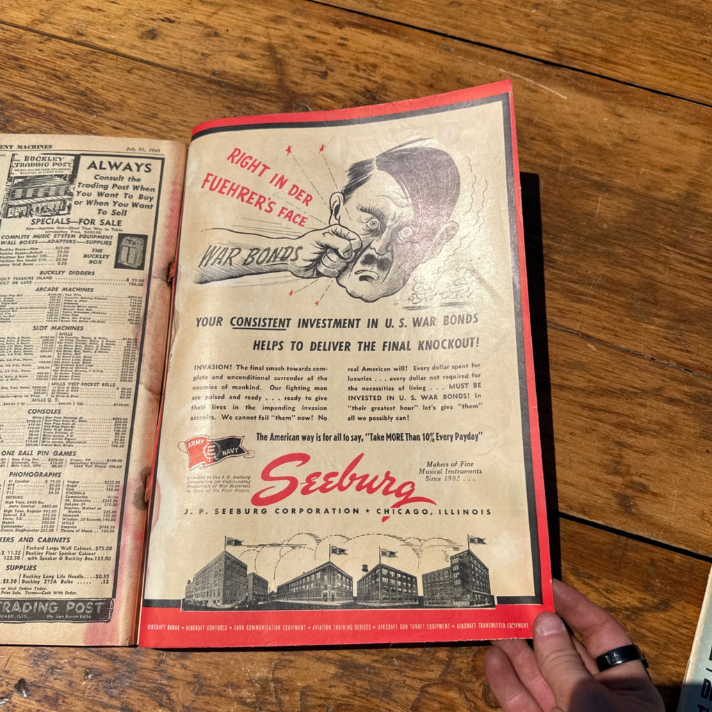 The Billboard Magazine July 31 1943 WWII Fall Special Music Industry Entertainment