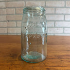 Antique Mason's improved Patented May 10th 1870 Canning Jar Blue - No Lid