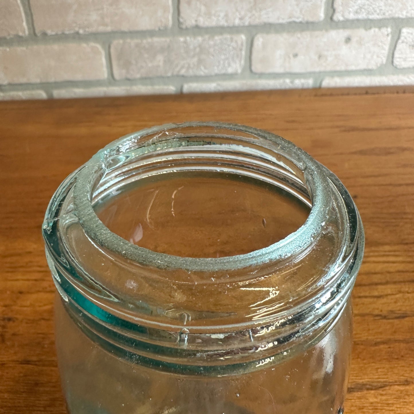 Antique Mason's improved Patented May 10th 1870 Canning Jar Blue - No Lid