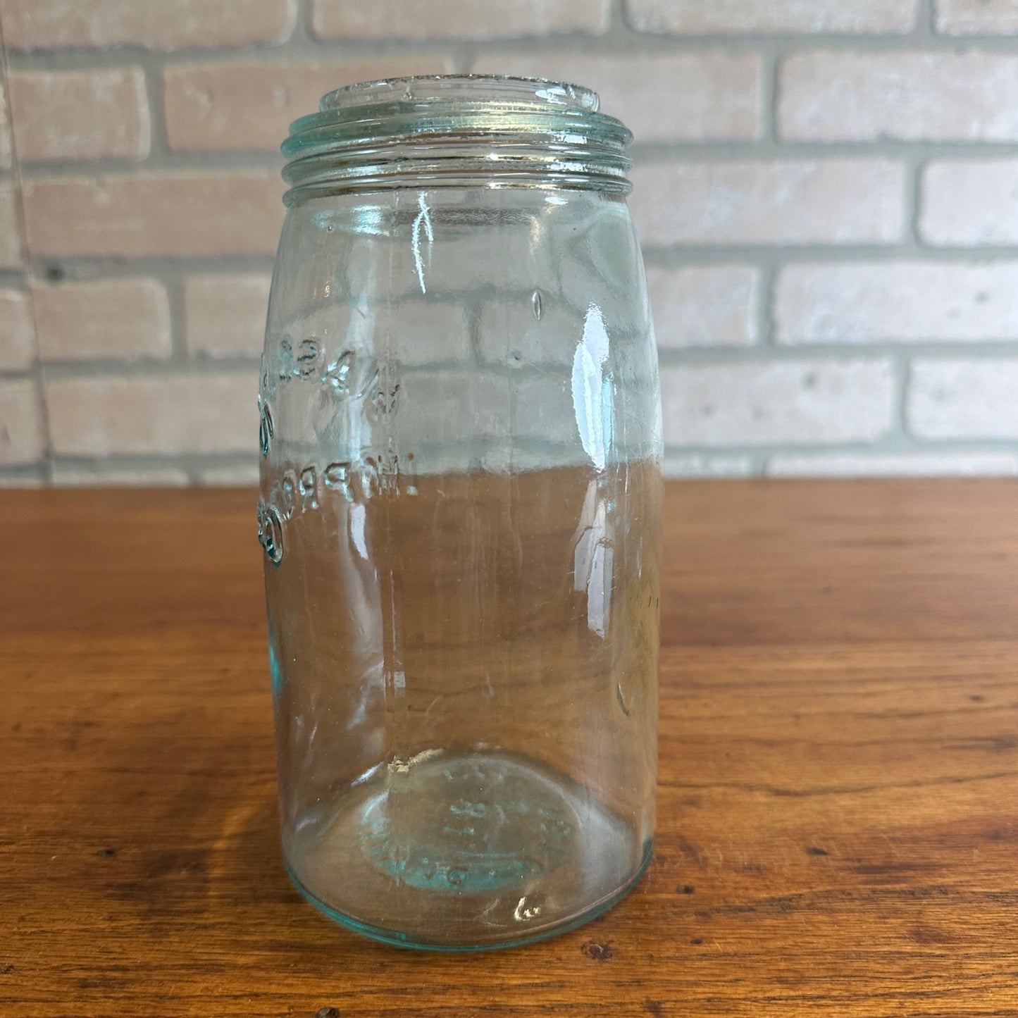 Antique Mason's improved Patented May 10th 1870 Canning Jar Blue - No Lid