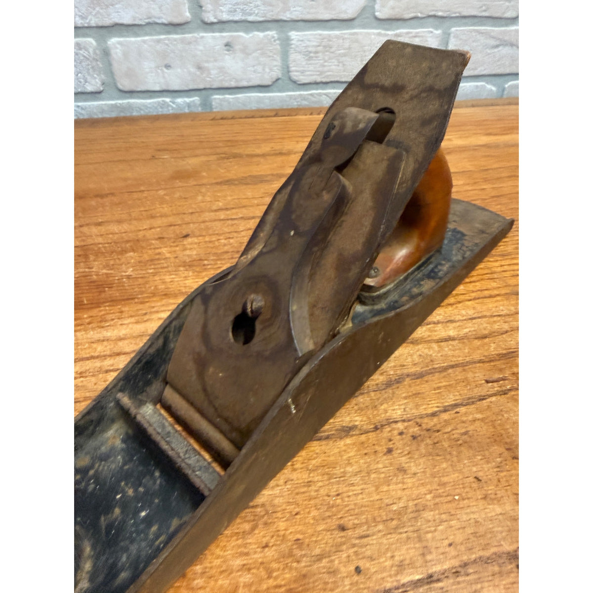 Vintage Woodworking Plane Steel Grooved 14-1/2" Long Unmarked