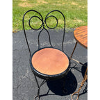 Miniature Children's Ice Cream Table & Chair Set Wire Chairs