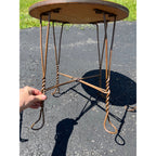 Miniature Children's Ice Cream Table & Chair Set Wire Chairs