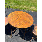 Miniature Children's Ice Cream Table & Chair Set Wire Chairs