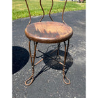 Miniature Children's Ice Cream Table & Chair Set Wire Chairs