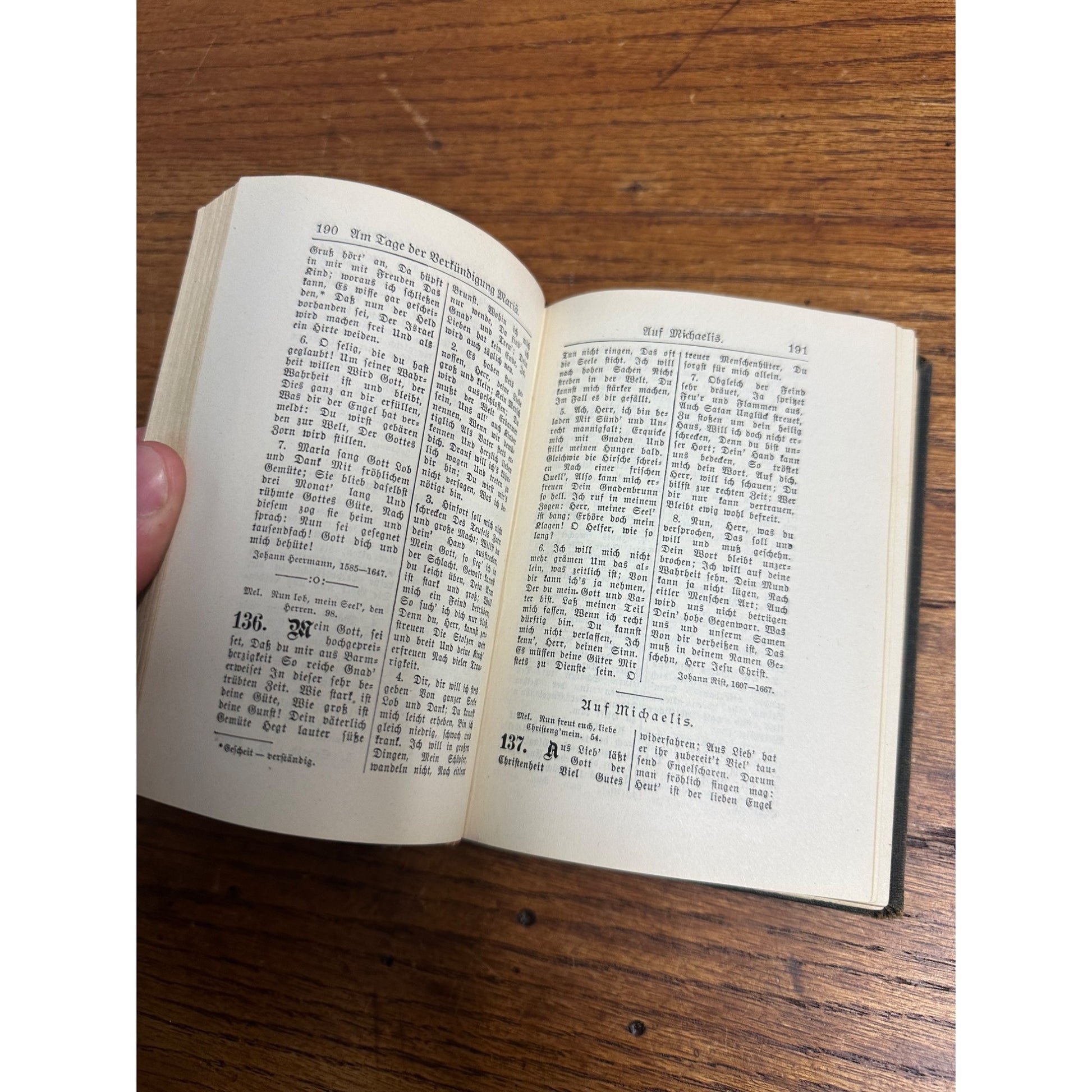 Antique 1915 Evangelical Lutheran Song Book Hymnal Hardcover German