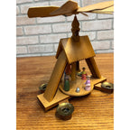 Vintage Erzgebirge Expertic Christmas Candle Pyramid Spinner German