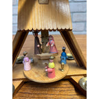 Vintage Erzgebirge Expertic Christmas Candle Pyramid Spinner German