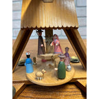 Vintage Erzgebirge Expertic Christmas Candle Pyramid Spinner German