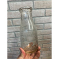 Vintage Jac Nehrbass One Pint Glass Milk Dairy Bottle West Bend, Wisconsin WI