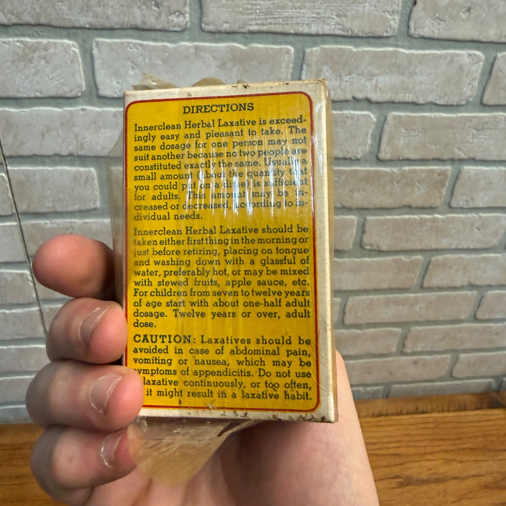Full Medicine Box Innerclean Herbal Laxative Herb Arnold Ehret Los Angeles Ca