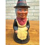 Vintage 1930s Halloween Witch Candy Container German 8.5" Tall