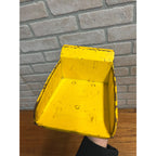 Vintage Tonka Jeep Dump Truck Pressed Metal Red And Yellow 9.5"