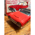 Vintage Cragstan Toy Ford Thunderbird Convertible With Retractable Top Battery-Powered Remote Control Car Japan