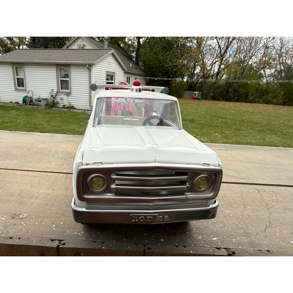Vintage Tonka AA Wrecker Tow Truck Pressed Steel Toy - Great!