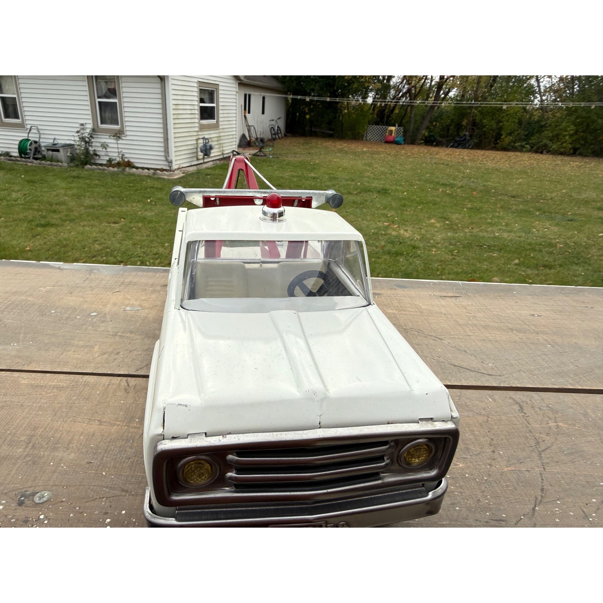 Vintage Tonka AA Wrecker Tow Truck Pressed Steel Toy - Great!