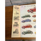 1933 OLDSMOBILE "6 and 8" Car Dealer Showroom Sales Fold-Out Poster Brochure