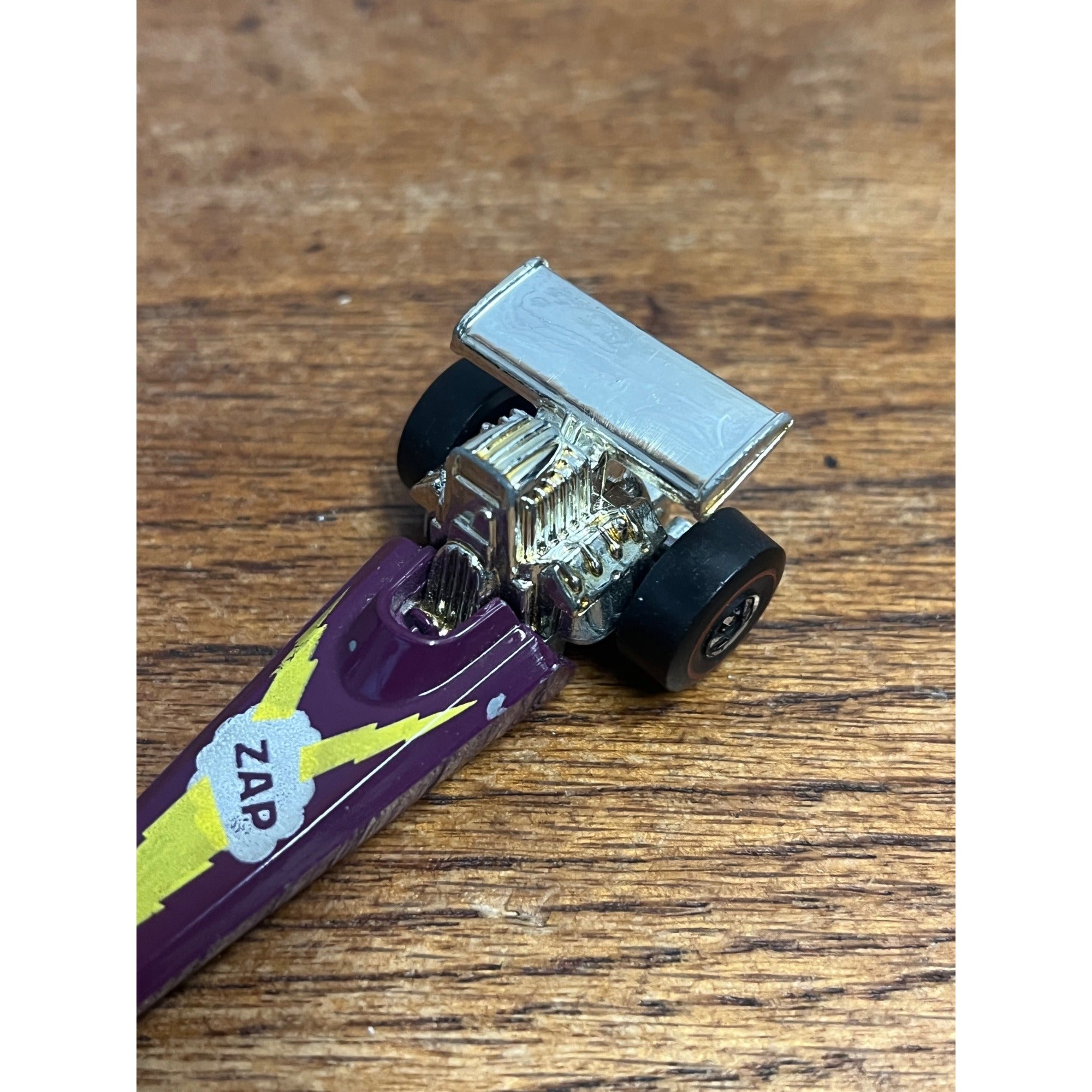Vintage 1975 Hot Wheels Redline Zap Cool One Dragster Plum Purple - Clean