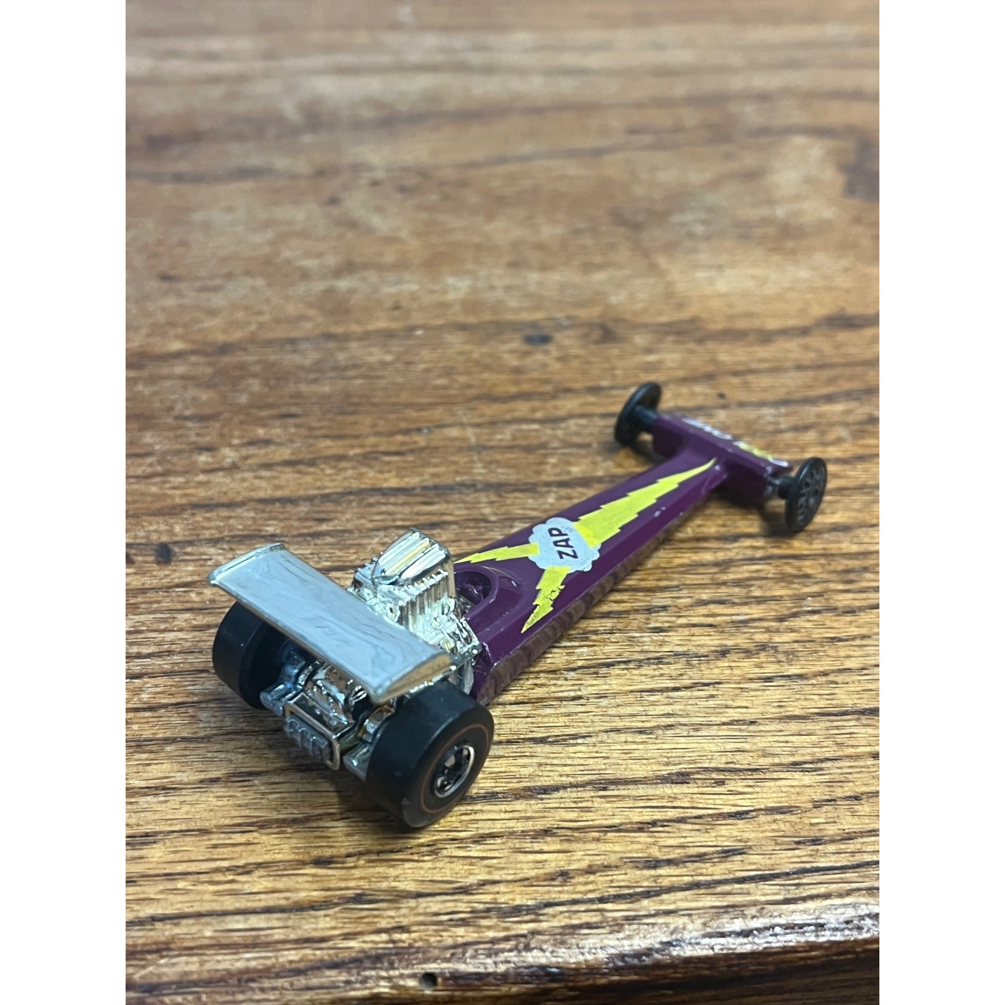Vintage 1975 Hot Wheels Redline Zap Cool One Dragster Plum Purple - Clean