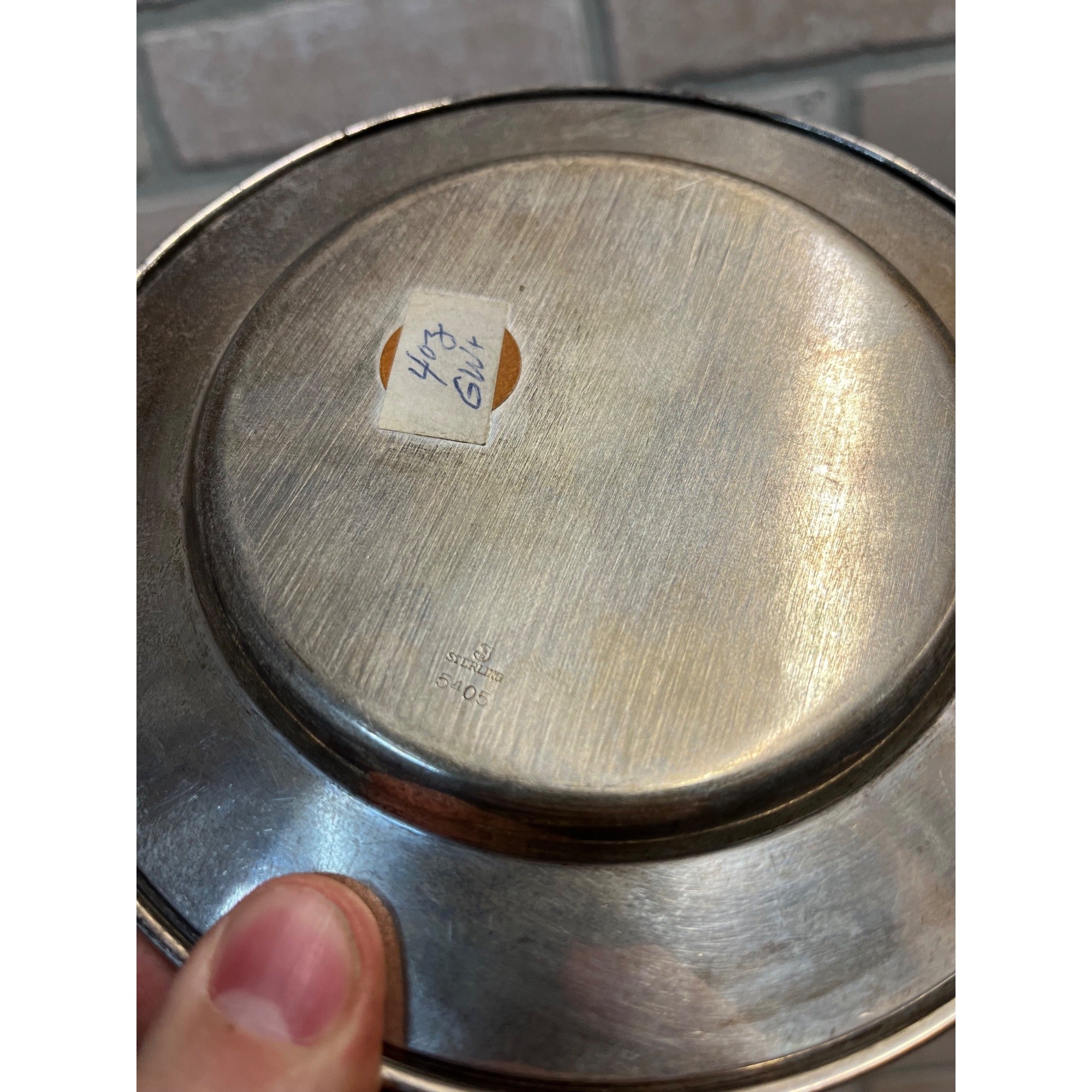 Towle Sterling 5405 Silver Bread Plate 6" Monogram - Scrap 96 Grams