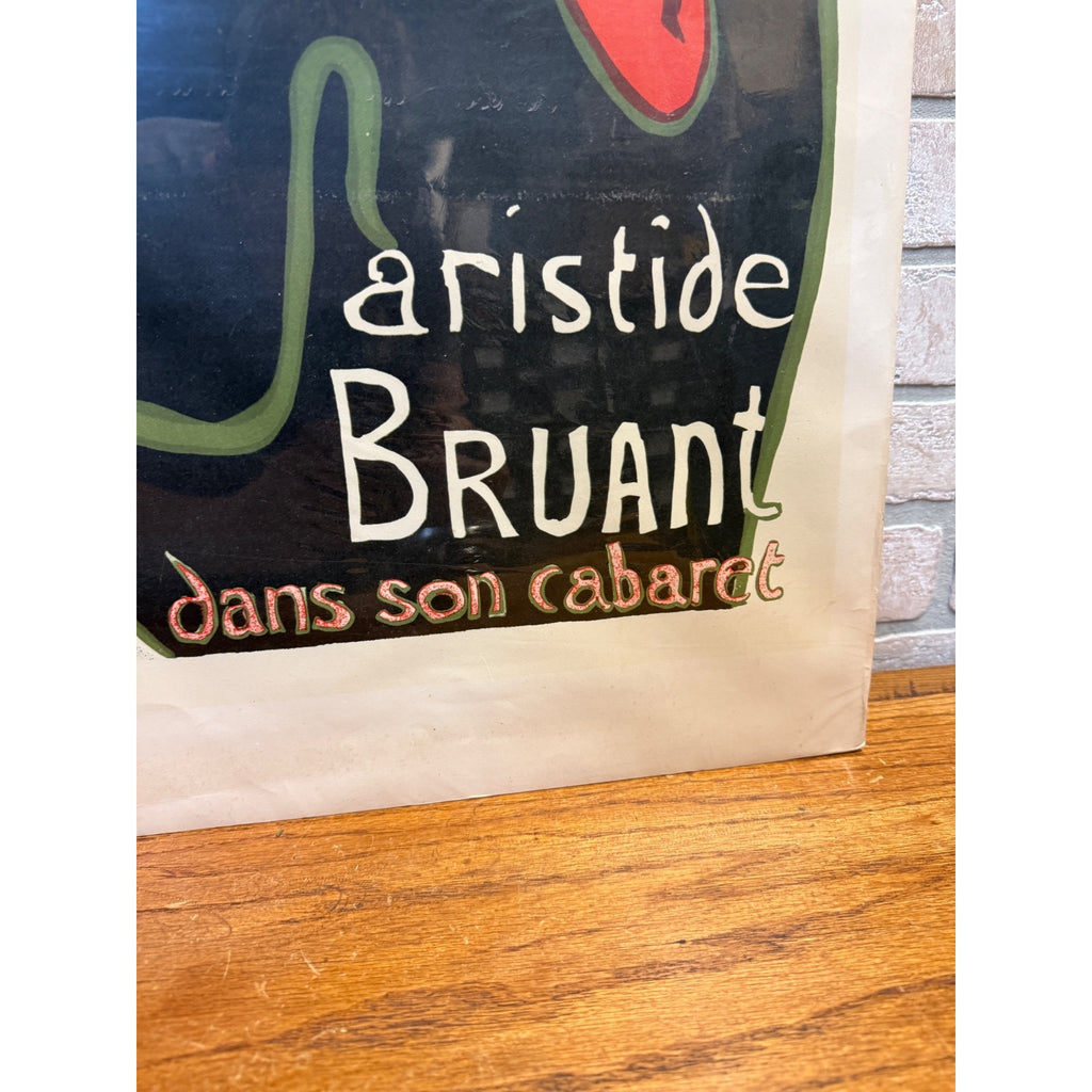 After Henri de Toulouse-Lautrec (French 1864 - 1901) Aristide Bruant dans son cabaret Print, Frame