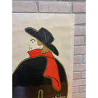 After Henri de Toulouse-Lautrec (French 1864 - 1901) Aristide Bruant dans son cabaret Print, Frame
