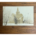 Vintage RPPC Postcard Sauk Centre Minnesota MN Minn. Methodist Church 1908