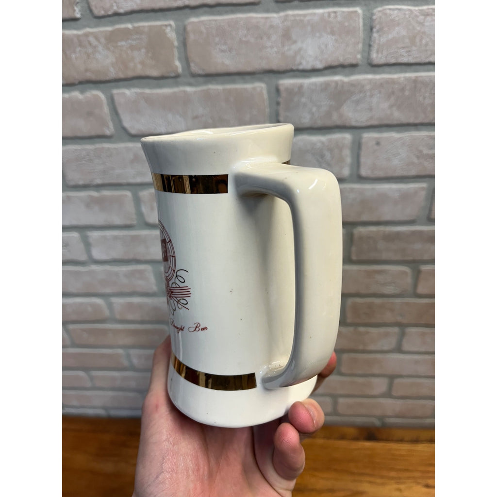 Vintage 1950s Schlitz Ceramic Beer Mug Stein Advertising World's Finest Draught