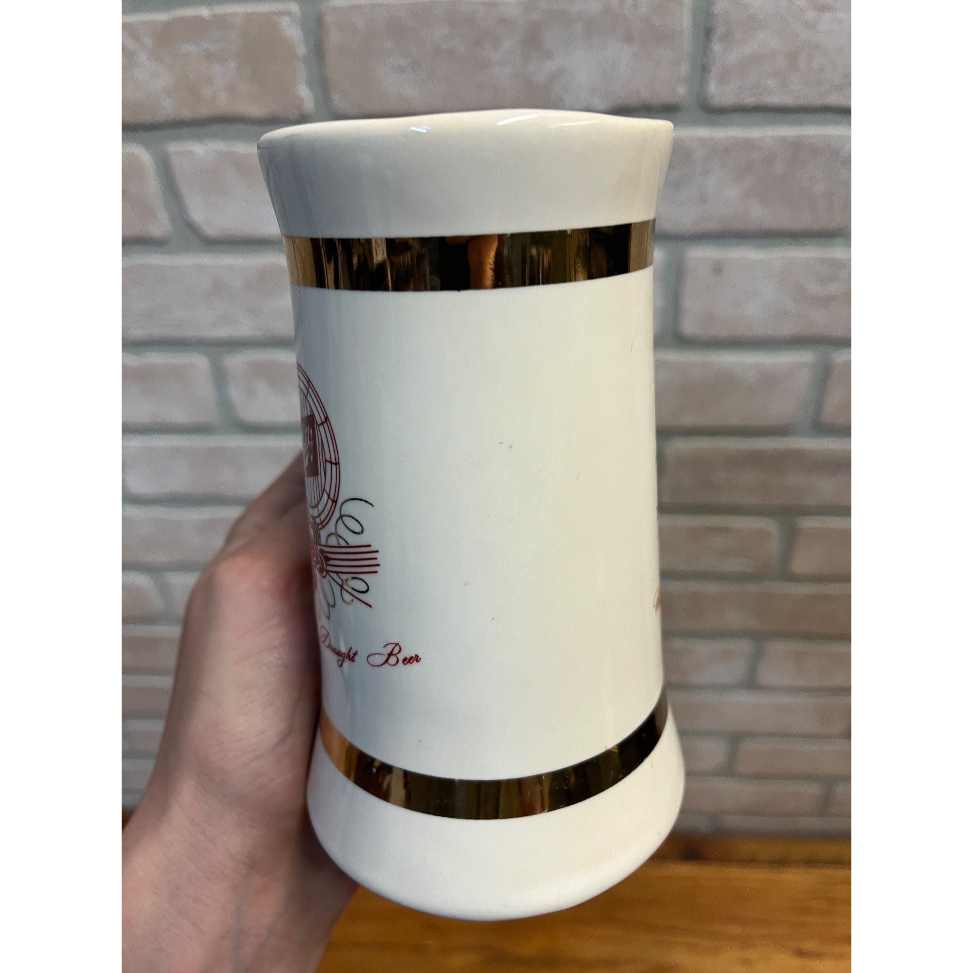 Vintage 1950s Schlitz Ceramic Beer Mug Stein Advertising World's Finest Draught