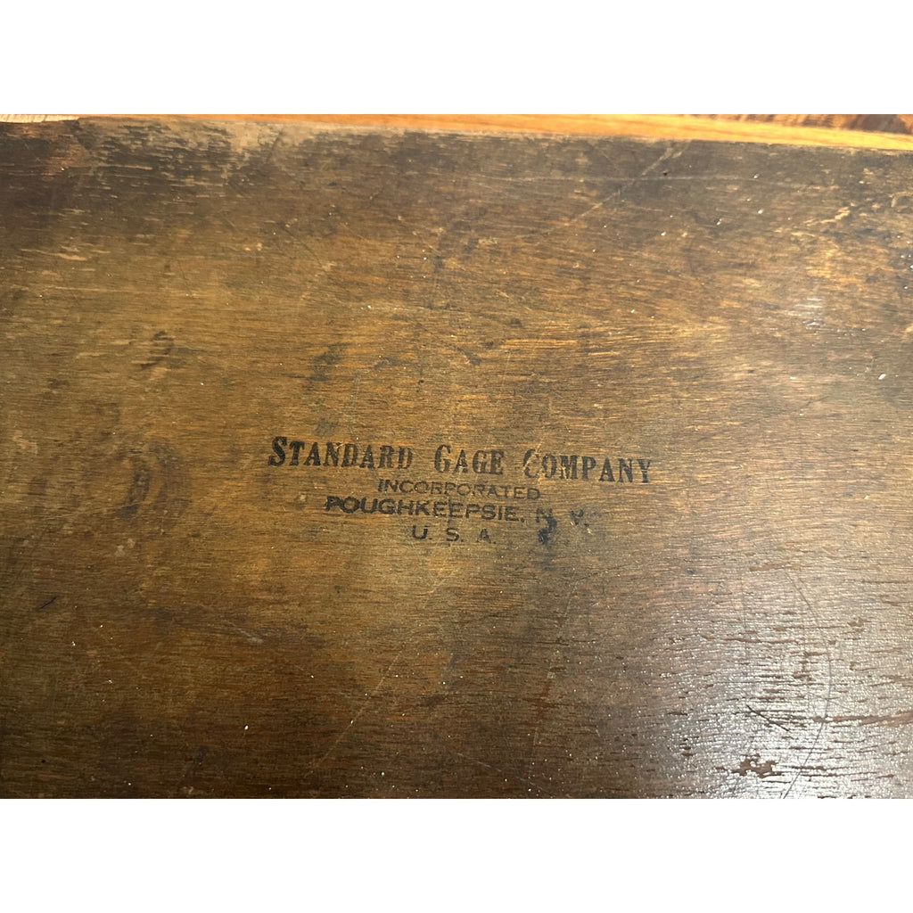 Vintage Standard Gage Company Micrometer Poughkeepsie NY Dovetail BOX ONLY
