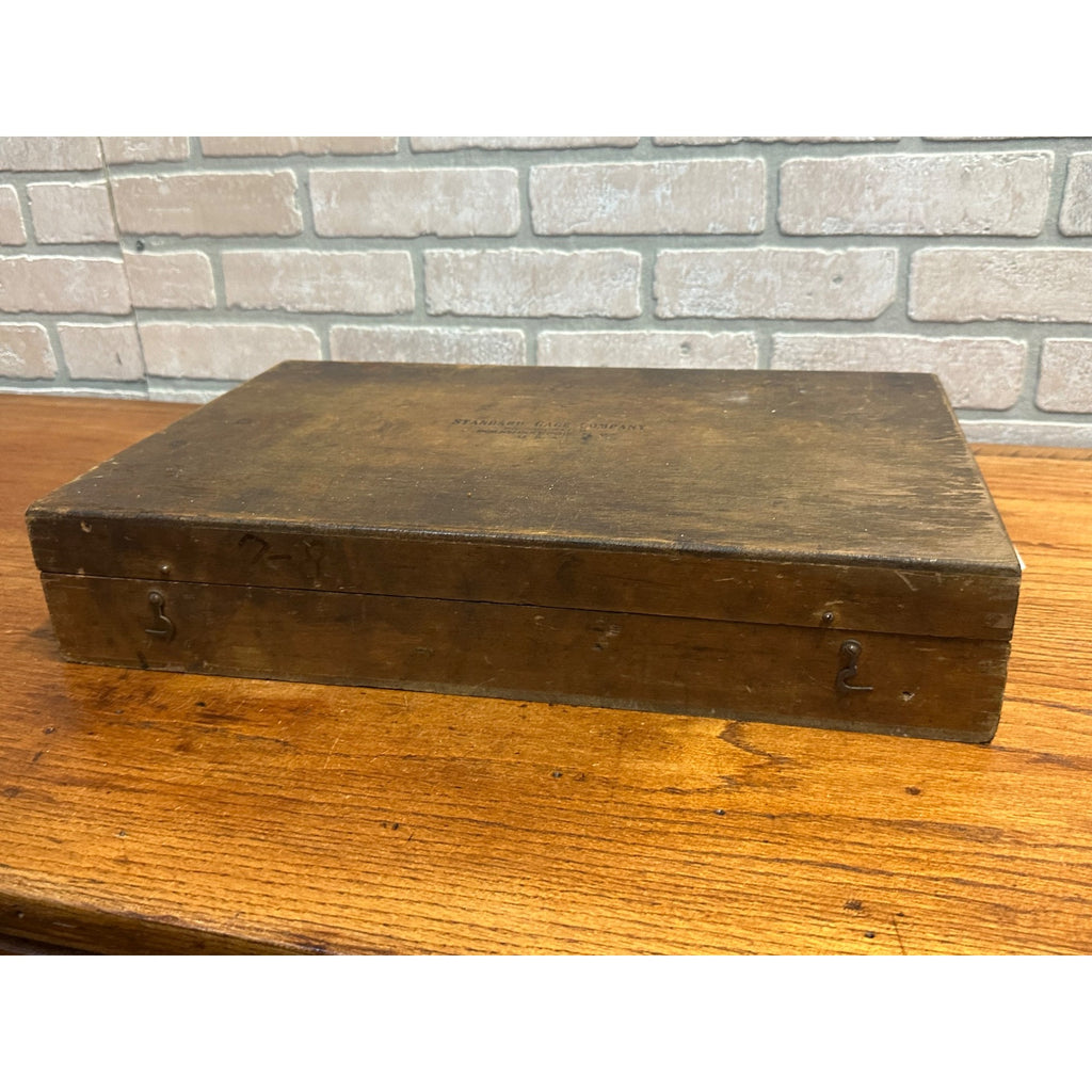 Vintage Standard Gage Company Micrometer Poughkeepsie NY Dovetail BOX ONLY