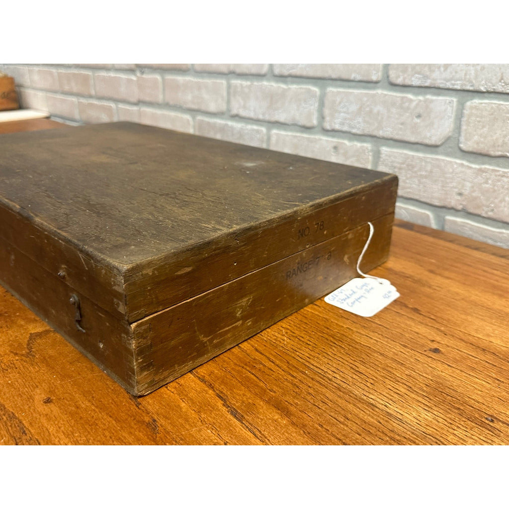 Vintage Standard Gage Company Micrometer Poughkeepsie NY Dovetail BOX ONLY