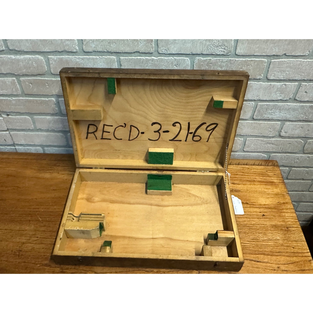 Vintage Standard Gage Company Micrometer Poughkeepsie NY Dovetail BOX ONLY