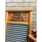 Vintage Dubl Handi Pail Size No. 2133 Tin Washboard Columbus Washboard Co. Columbus, Ohio