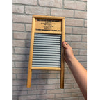 Vintage Dubl Handi Pail Size No. 2133 Tin Washboard Columbus Washboard Co. Columbus, Ohio